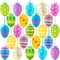 Easter Tree Ornaments, 24pcs Multicolored Hanging Plastic Easter Eggs Easter Tree Decorations Hanging Easter Eggs